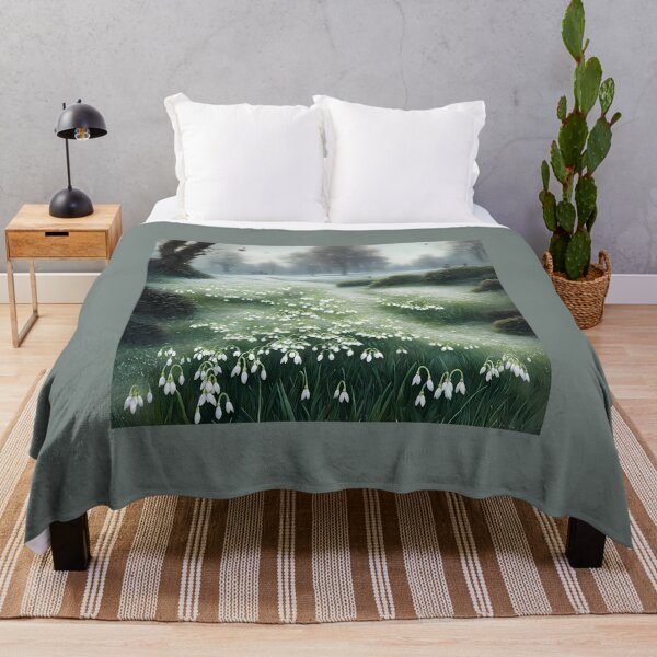 Item preview, Field of January Snowdrops designed and sold by FamiliarPufferfish.