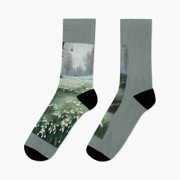 Item preview, Field of January Snowdrops designed and sold by FamiliarPufferfish.