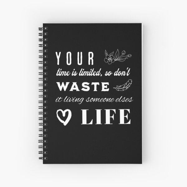 Item preview, Motivational life quote, Your time is limited, white black  designed and sold by DrewStork.