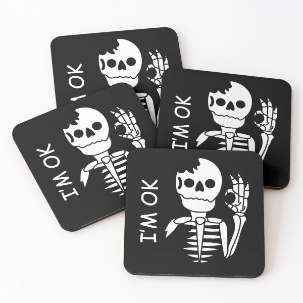 Item preview, "I'm Ok" Skeleton | Funny Design  designed and sold by RevivalGraphic.