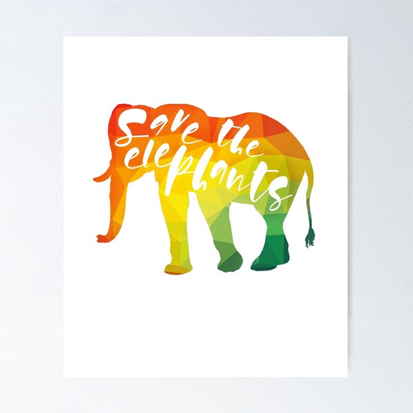 Item preview, Save the Elephants - Rettet die Elefanten designed and sold by STYLESYNDIKAT.