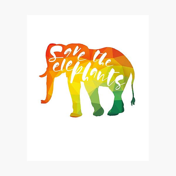 Item preview, Save the Elephants - Rettet die Elefanten designed and sold by STYLESYNDIKAT.