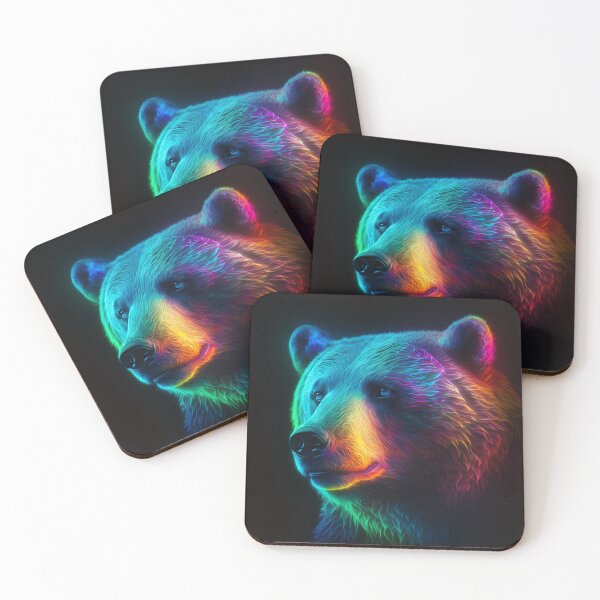 Item preview, Ai Generated Art - Phantasmal Iridescent Bear designed and sold by BogoAi.