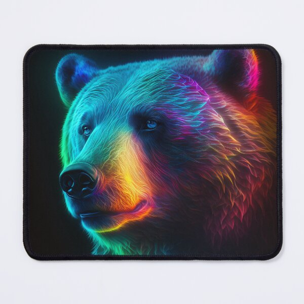 Item preview, Ai Generated Art - Phantasmal Iridescent Bear designed and sold by BogoAi.