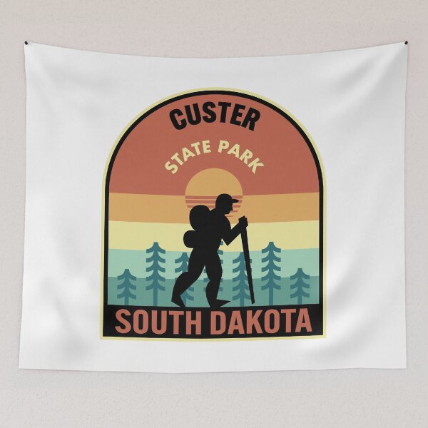 Item preview, Custer State Park South Dakota Retro Hiking designed and sold by HalpinDesign.