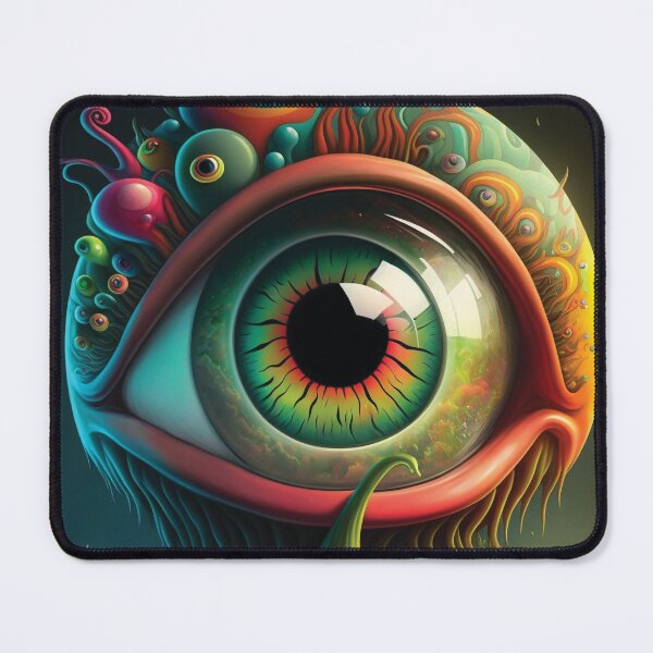 Item preview, Psychedelic colored eye designed and sold by DrWhoDesign.