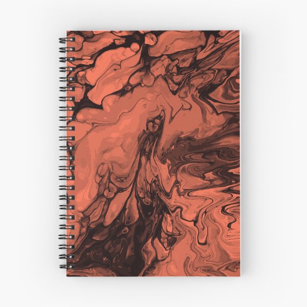 Artikelvorschau, Vivid Brown Palette 1 Marble Fluid Art entworfen und verkauft von Janzay.