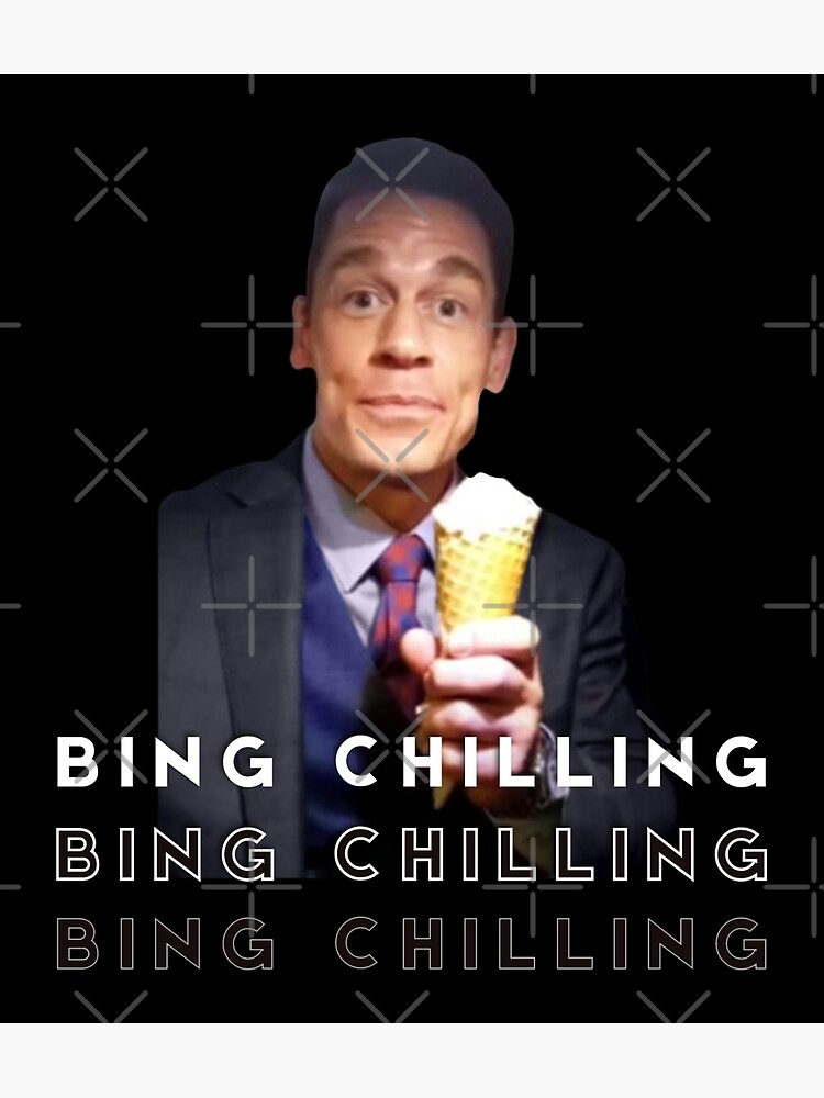 "BING CHILLING Chinese Ice Cream Meme TikTok" Poster for Sale by