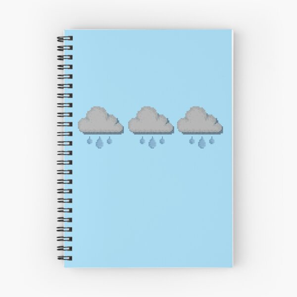 Item preview, Retro Pixel Grumpy Rain Cloud Weather Icon Design designed and sold by 8BitTrip.