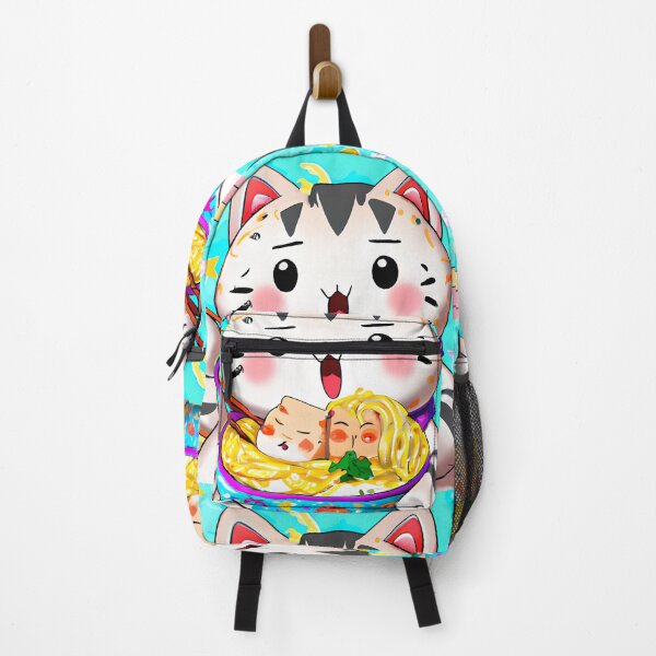 Aperçu de l'œuvre Chat anime mignon mangeant des ramen, chat manga mignon mangeant des ramen, cadeaux anime mignons, cadeaux manga mignons créée et vendue par happiness1000.