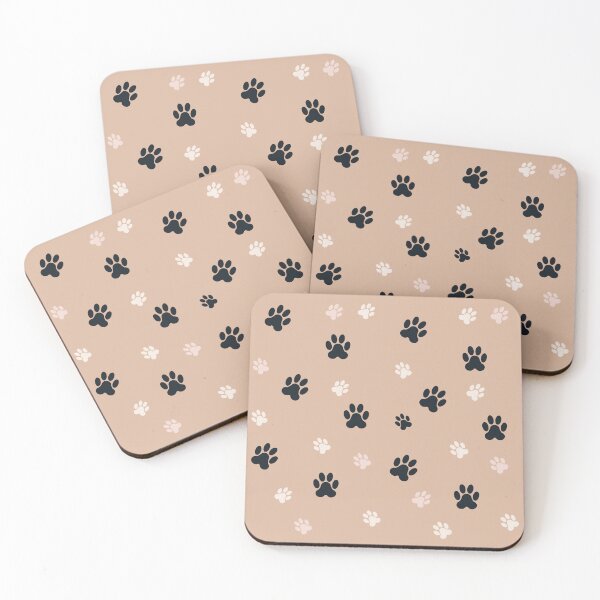 Item preview, Simple and Modern Light Theme Tan, Brown, and White Dog Paw Print Pattern designed and sold by Christopher  McGuire.