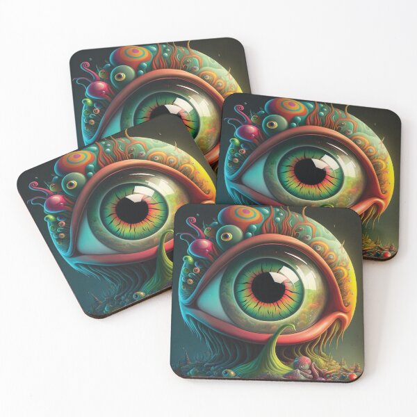 Item preview, Psychedelic colored eye designed and sold by DrWhoDesign.