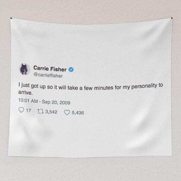 Item preview, Carrie Fisher-Just Got Up designed and sold by sarahntaylor.