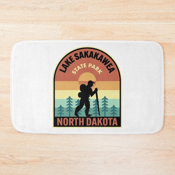 Item preview, Lake Sakakawea State Park North Dakota Retro Hiking designed and sold by HalpinDesign.