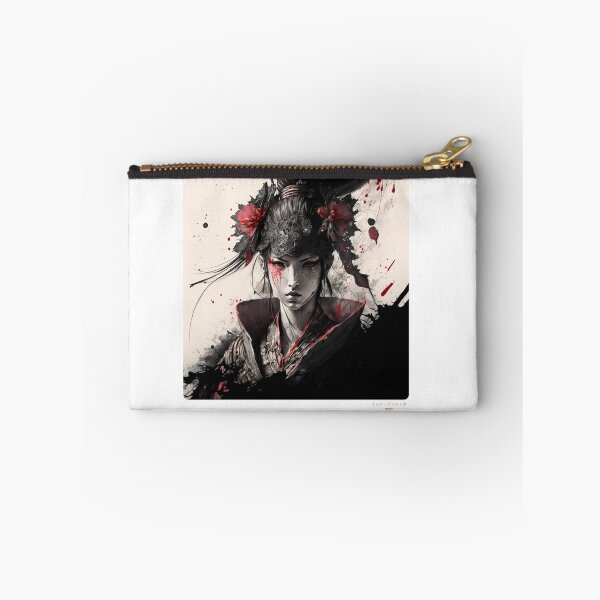 Item preview, Portrait in Ink Splash of Samurai Woman - 03 designed and sold by Mitch-Angelo.