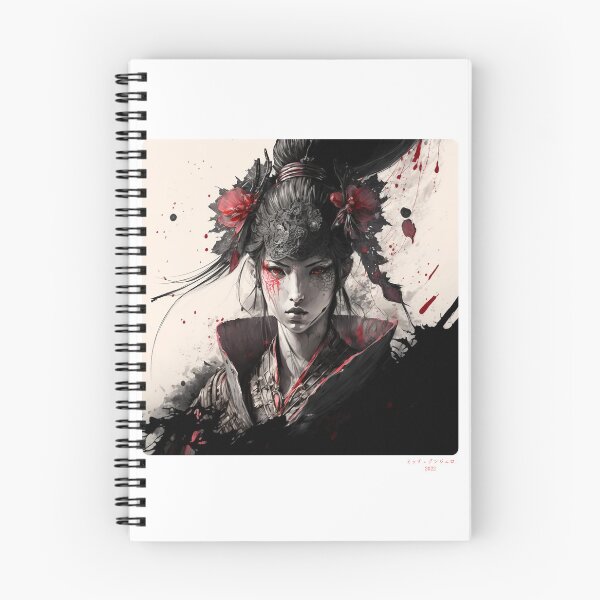 Item preview, Portrait in Ink Splash of Samurai Woman - 03 designed and sold by Mitch-Angelo.