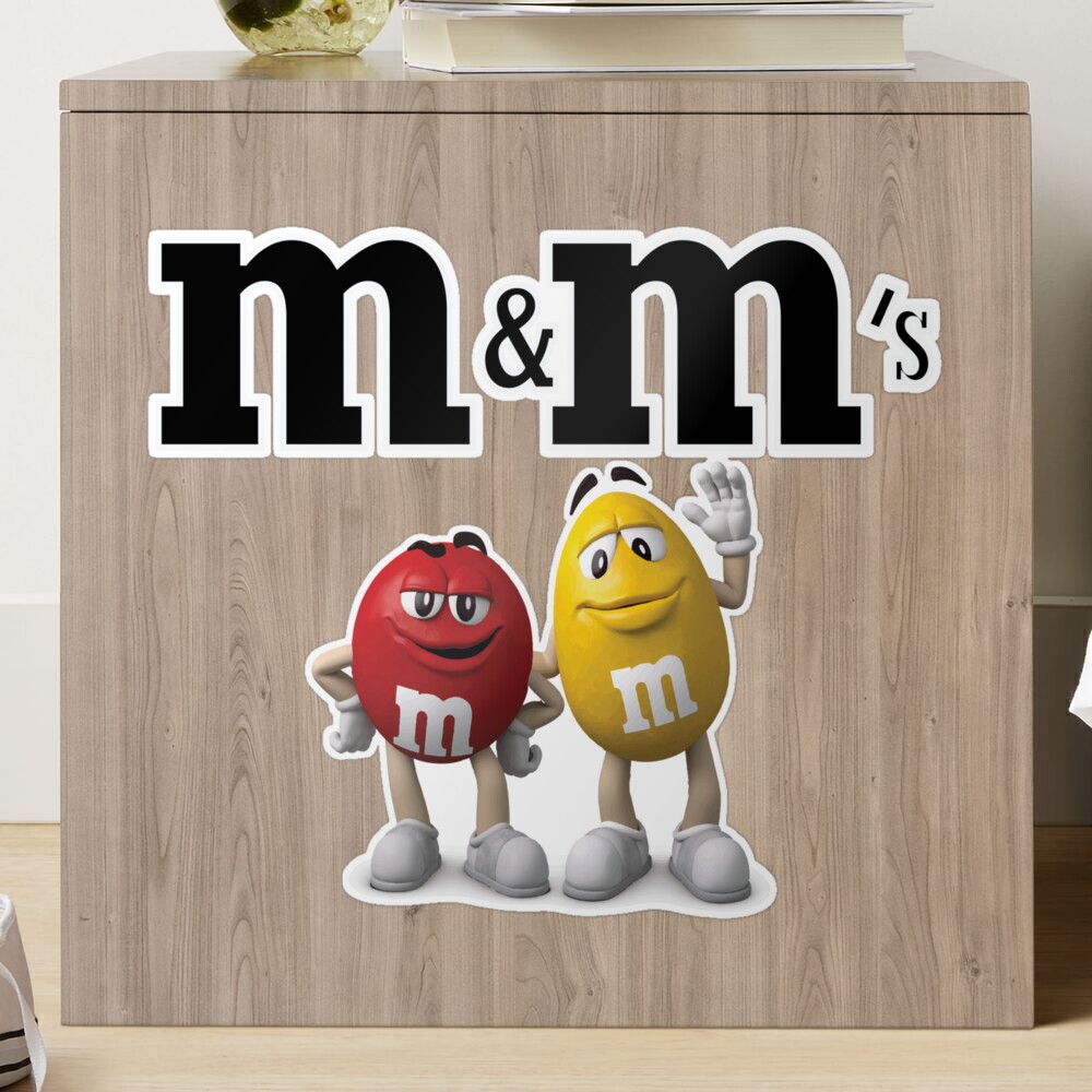 M and ms  Sticker for Sale by Designarty