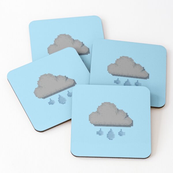 Item preview, Copy of Retro Pixel Grumpy Rain Cloud Weather Icon Design designed and sold by 8BitTrip.