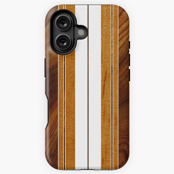 Item preview, Nalu Mua Hawaiian Faux Koa Wood Surfboard - White designed and sold by DriveIndustries.
