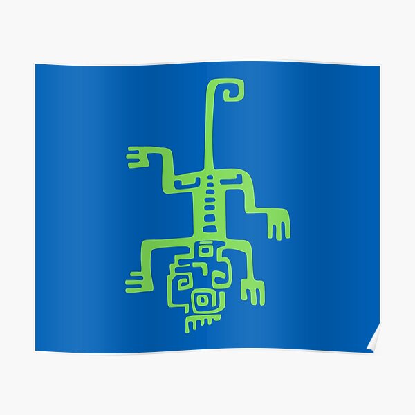 "Neon green tribal monkey" Poster for Sale by NIVCONCEPTS Redbubble