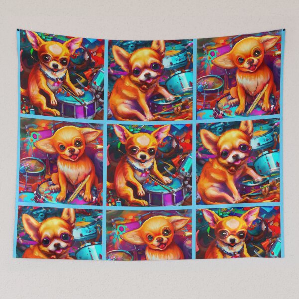 Item preview, Musician Chihuahua Dog Patterns designed and sold by Artbellachi.