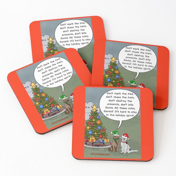 Item preview, Christmas Dog Rules designed and sold by Slgraham59.