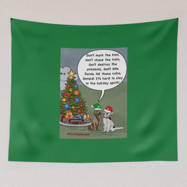 Item preview, Christmas Dog Rules designed and sold by Slgraham59.