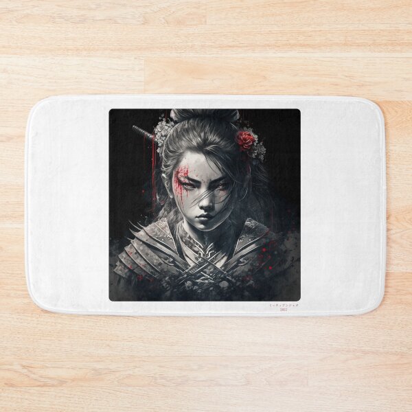 Item preview, Portrait in Ink Splash of Samurai Woman - 05 designed and sold by Mitch-Angelo.