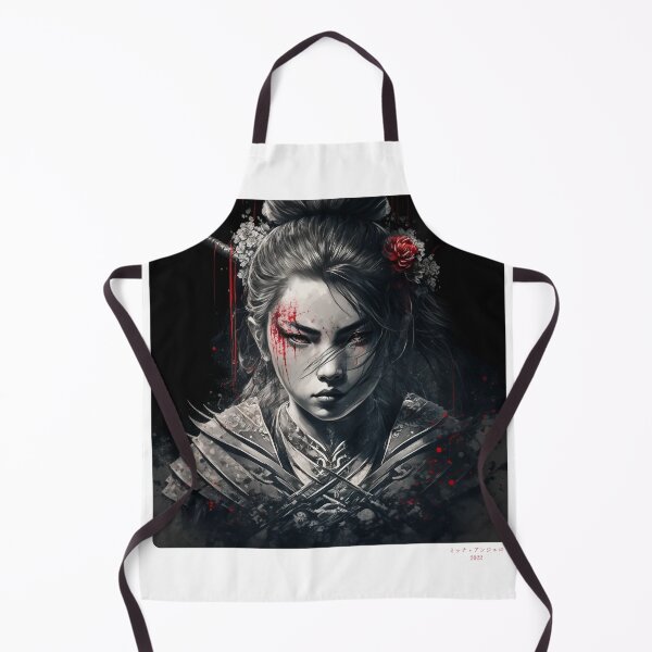 Item preview, Portrait in Ink Splash of Samurai Woman - 05 designed and sold by Mitch-Angelo.