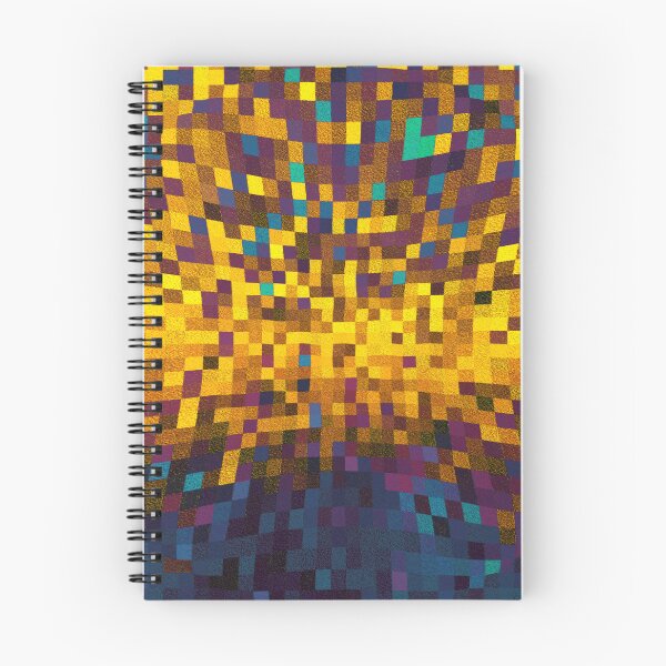Item preview, Powerful Abstract Explosive Pattern in Blue Yellow designed and sold by MadandMean.