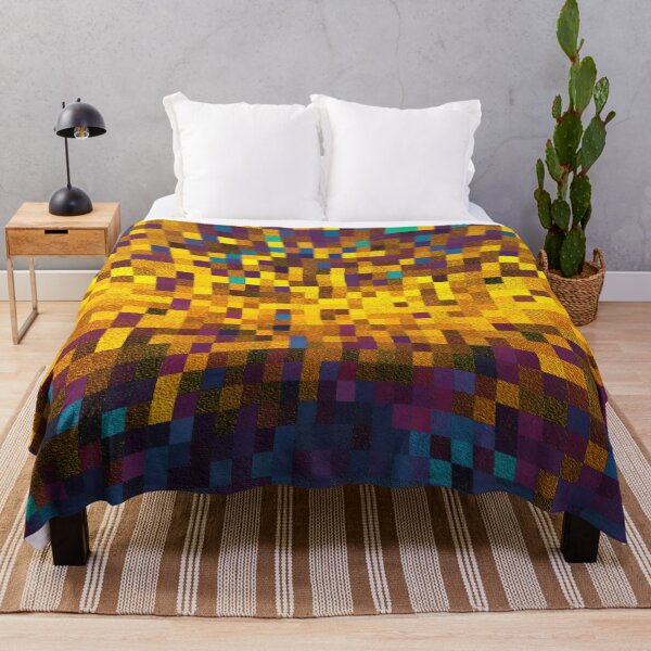 Item preview, Powerful Abstract Explosive Pattern in Blue Yellow designed and sold by MadandMean.