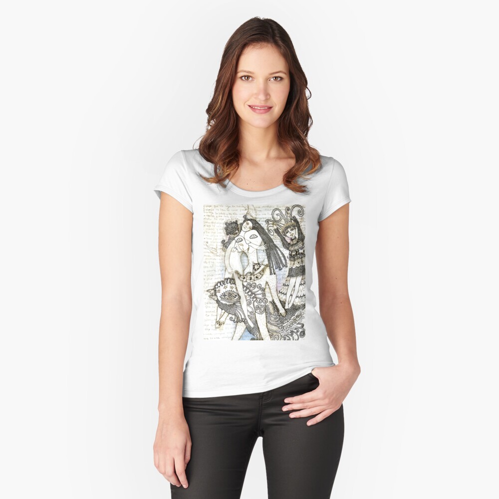 Item preview, Fitted Scoop T-Shirt designed and sold by aremaarega.