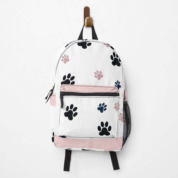 Item preview, Simple and Modern Light Theme White, Pink, and Black Dog Paw Print Pattern designed and sold by Christopher McGuire.