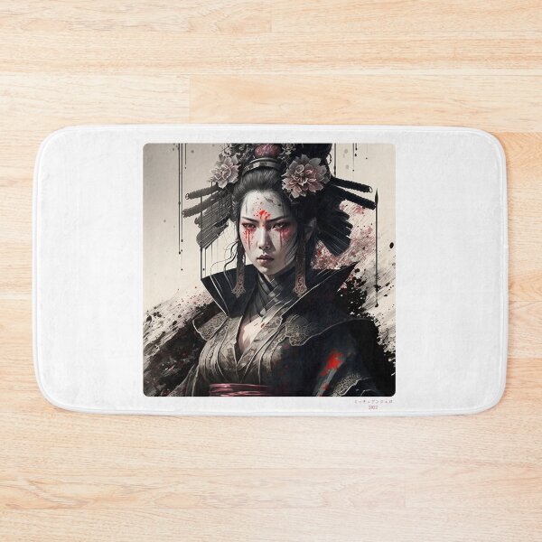 Item preview, Portrait in Ink Splash of Samurai Woman - 06 designed and sold by Mitch-Angelo.