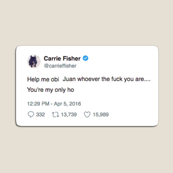 Artikel-Vorschau von Carrie Fisher - Nur Ho, designt und verkauft von sarahntaylor.