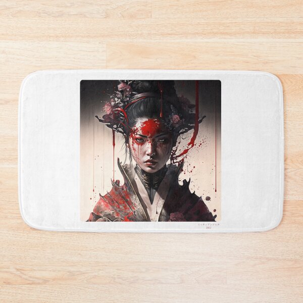 Item preview, Portrait in Ink Splash of Samurai Woman - 08 designed and sold by Mitch-Angelo.