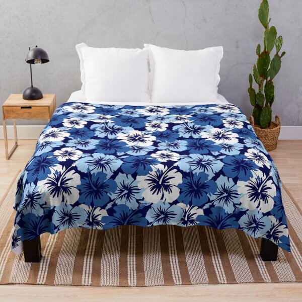 Item preview, Epic Hibiscus Hawaiian Floral Aloha Shirt Print - Blue designed and sold by DriveIndustries.