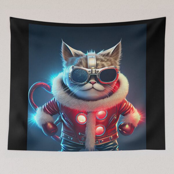 Item preview, Cosmic Power Cat designed and sold by AlNoah.