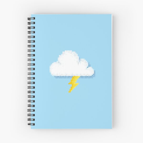 Item preview, Retro Pixel Lightning Cloud Weather Icon Design designed and sold by 8BitTrip.