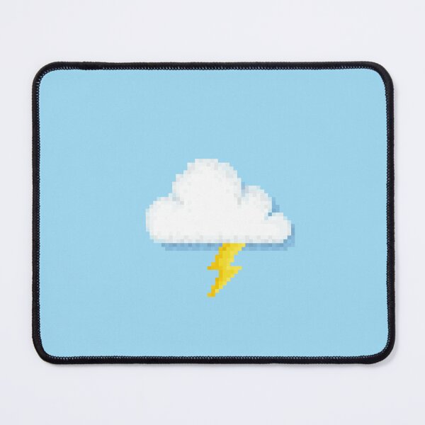 Item preview, Retro Pixel Lightning Cloud Weather Icon Design designed and sold by 8BitTrip.