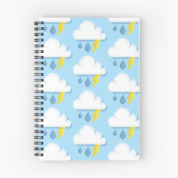 Item preview, Retro Pixel Lightning Rain Storm Weather Icon Design designed and sold by 8BitTrip.