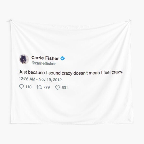 Vista previa del artículo con la obra «Carrie Fisher-Loca», diseñado y vendido por sarahntaylor.