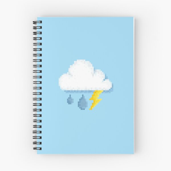 Item preview, Retro Pixel Lightning Cloud Weather Icon Design designed and sold by 8BitTrip.