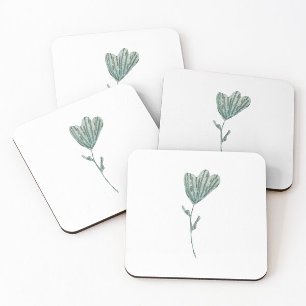 Artikelvorschau, Flower green textured cartoon a watercolor sketch entworfen und verkauft von Yana Mustafina | Boho Soulful Designs.
