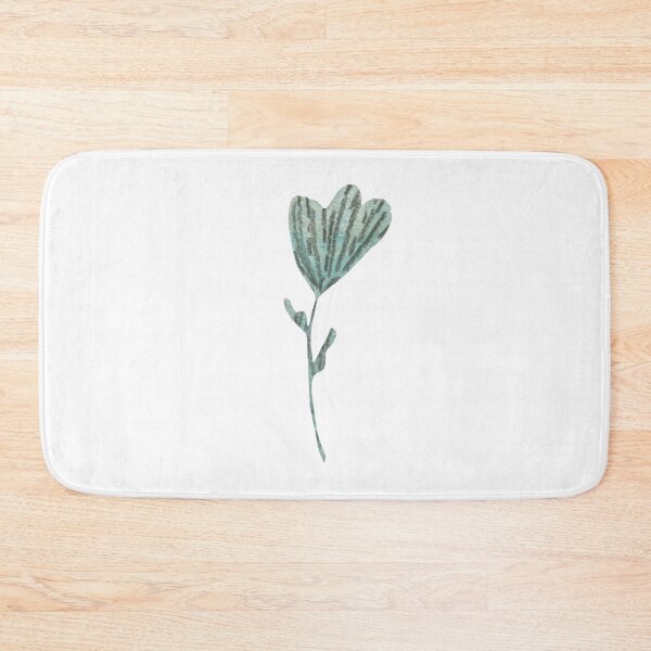 Aperçu de l'œuvre Flower green textured cartoon a watercolor sketch  créée et vendue par Yana Mustafina | Boho Soulful Designs.