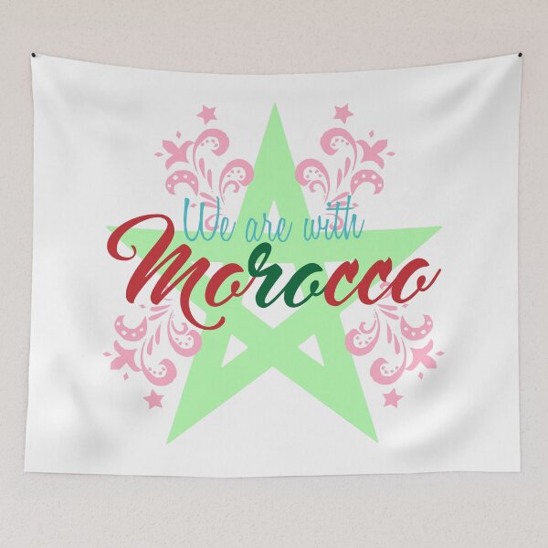 Item preview, We are with Morocco designed and sold by Amazigh-i7orran.