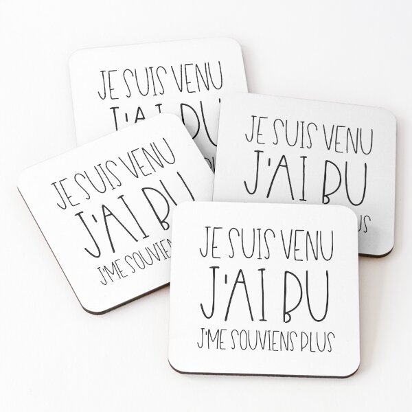 Item preview, Je suis venu J'ai bu J'me souviens plus designed and sold by TheLemonBox.