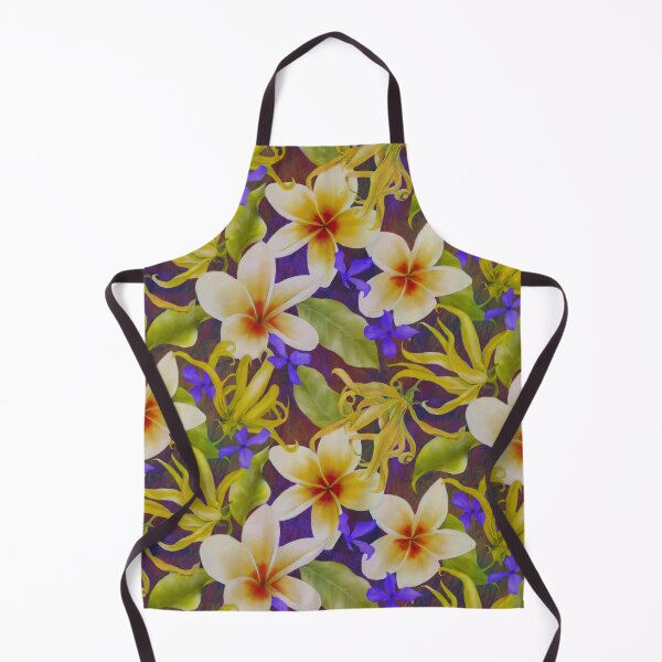 Item preview, Purple Flowers Accented Plumeria and Cananga Hawaiian Style designed and sold by Tina Veenstra.