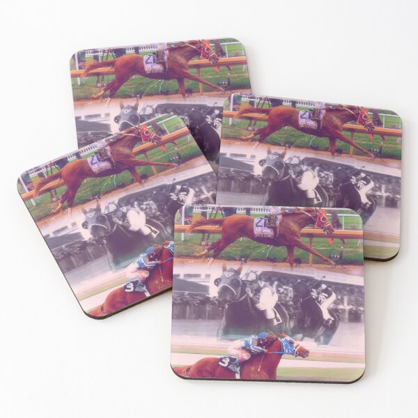 Item preview, Race Horses Artwork - Rich Strike, Seabiscuit, Secretariat designed and sold by Kristin Harris Productions: Fanart Designs.