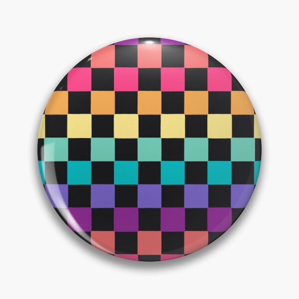 Item preview, Rainbow Checkerboard Pattern (dark) designed and sold by DesignsByAND.